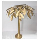 GOLD METAL CANDLE HOLDER 24"H