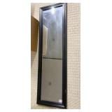 BLACK DRESSING MIRROR 52" H X 16" W