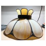 SLAG GLASS LAMP SHADE SLUMP PANELS LAG