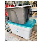 TWO STORAGE TOTES