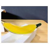 LENOX HARVEST GLORY ART GLASS COLLECTION BANANA