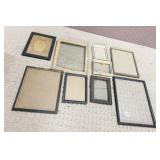 9 ASSORTED PICTURE FRAMES