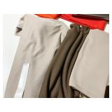 FABRIC 2 PC. BEIGE OVER 2 YARDS EACH & 1 BROWN