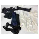 VINTAGE LONG GLOVES INCL. LEATHER