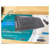LOGITECH EX110 CORDLESS KEYBOARD & MOUSE