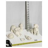 READY TO PAINT UNFIRED DOG CERAMIC PIECES