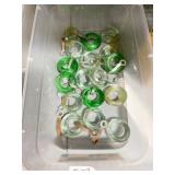 ASSORTED GLASS DRAPE WEIGHTS, MINI PULLEY