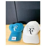 2 FEDERER HATS NEW