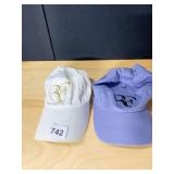 2 FEDERER HATS NEW