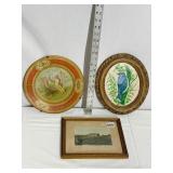 TIN VIENNA ART PLATES PAT 1905 DECORATIVE PLATE,