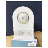 LENOX QUARTZ CLOCK DRIFT LEAVES CLOCK NIB