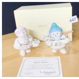 LENOX SKATING COUPLE NIB FIGURINES