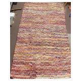 COLORFUL RUG 110" X 57"