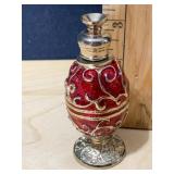 3.6" RED CENTER METAL PERFUME BOTTLE