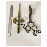 CANDLEWICK CUTTER, BLADE, FINIAL TOP