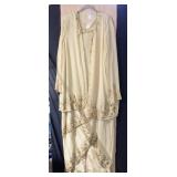GUNIT FASHIONS NY 2 PC. DRESS W/ COVER BEADED