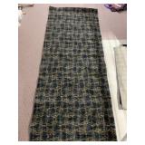 TWO AREA RUGS BLACK AND BROWN PATTERN