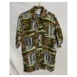 PINEAPPLE LAVA HAWAIIAN SHIRT, SZ XL, MADE IN