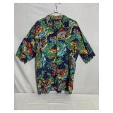 FERRUCHE HAWAIIAN SHIRT, SZ XL, 100% COTTON MADE