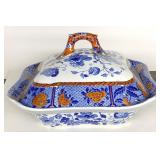 SPODE COVERED PORCELAIN SERVING DISH - 9" X 9" X