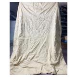 GOLD COMFORTER 89" X 87" FANCY STITCHED