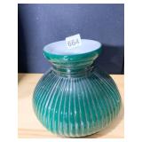 VINTAGE GREEN STUDENT LAMP SHADE