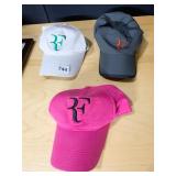 3 FEDERER HATS NEW