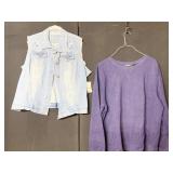 XL JEAN VEST, JOE BOXER 1 X SWEATSHIRT