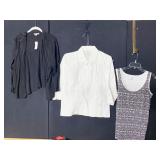 NEW 3X BLACK SWEATER, 1 X BLOUSE, SLEEVE LESS