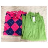 PINK EXPRESS SWEATER & GREEN XL EXPRESS V NECK