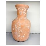 CERAMIC VASE 14"H ORANGE