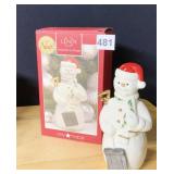 SNOWMAN W/ SHOVEL FIGURINE 7" H LENOX NIB $50.00