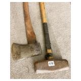 HATCHET, AXE AND SLEDGEHAMMER, AXE DETACHED