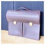 LOUIS VUITTON BRIEFCASE BROWN LEATHER APPEARS