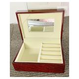 SMALL NEW JEWELRY BOX W/ MIRROR