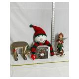 NEW KURT ADLER FIBER OPTIC SNOWMAN, SNOW FAIRY