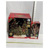NEW LEMAX FIBER OPTICS MUSICAL/LIGHTED TREES