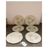 BELLEEK SAUCERS 2 DIFFERENT MARKS