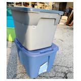 TWO STORAGE TOTES