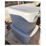 TWO STORAGE TOTES