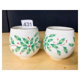 CASHEPOT HOLLY DESIGN SAY IT WITH SILKS X 2