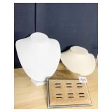 NECKLACE DISPLAY AND SLANT RING HOLDER