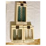 3 BEESWAX CANDLES IN BOXES