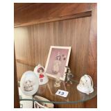 HOLLY HOBBIE EGG & BELL, CLOWN FIGURINES, ETC.