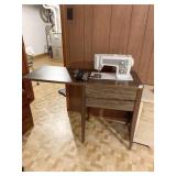 SEWING MACHINE SEARS W/ CABINET WORKS GREAT