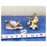 RED-BREASTED NUTHATCH & YELLOW WARBLER FINE