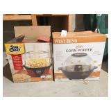WEST BEND CRAZY CORN POPPER AND STIR CRAZY 6