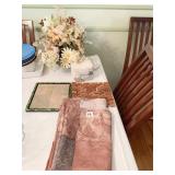 TRIVETS, FORAL ARRANGEMENT IN BOWL, RECIPE BOX &