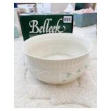 BELLEEK NADINE FRUIT BOWL 8" BLUE MARK