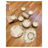 FRANCISCAN DESERT ROSE 8 DINNER PLATES, 8 SALAD